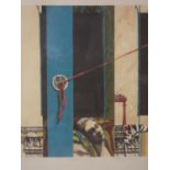 20th century British artist, Anger? (inspired by JL David, The Death of Marat), screen print,