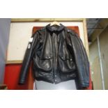 Furygan Leathers Of France Vintage Leather Motorcycle Jacket, size 50