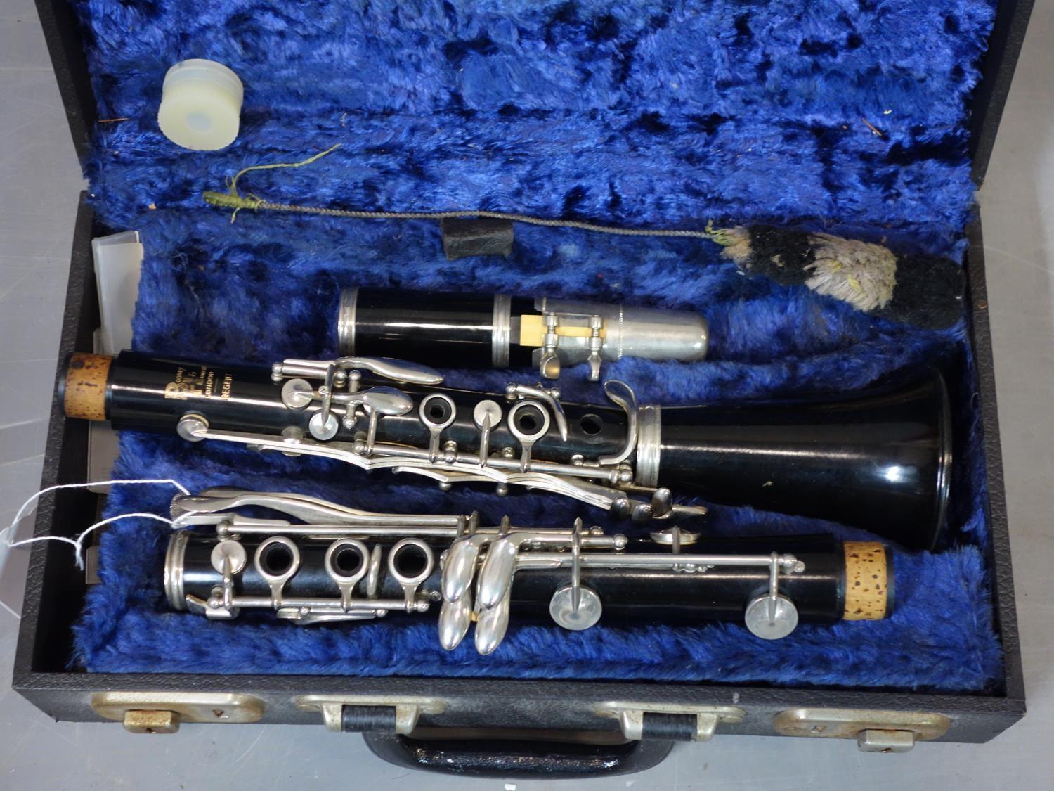 A Boosey & Hawkes Regent BB Clarinet in its original box