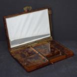 A 1970's tortoiseshell makeup box in its original case by Gioielleria Ventrella in Rome, H.20 x W.14