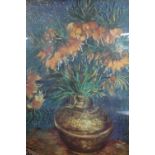 Large reproduction of Van Gogh pot of flowers, framed and glazed, 168 x 127