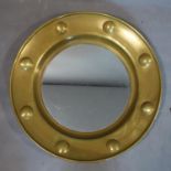A brass circular mirror, Diameter 50.5cm