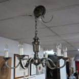 A contemporary chandelier