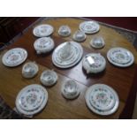 A complete Aynsley porcelain dinner service for 6 with 'Pembroke' pattern