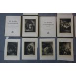 Two folders each containing 60 Heliogravures of the principal paintings in the Rijkmuseum,