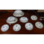 A 19th century Mintons ceramic part dinner service