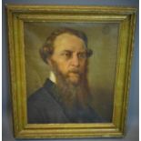 19th century British school, Portrait of Captain Napier, 1854, oil on canvas, in giltwood frame,