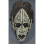 An African Tribal mask, from the Douala people of Cameroon, H.37 W.22cm