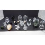 A collection of glass animals mainly by Hadeland