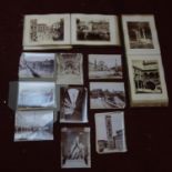 Two albums of 1880's photographs of Italian, French and Austrian architecture, landscapes and