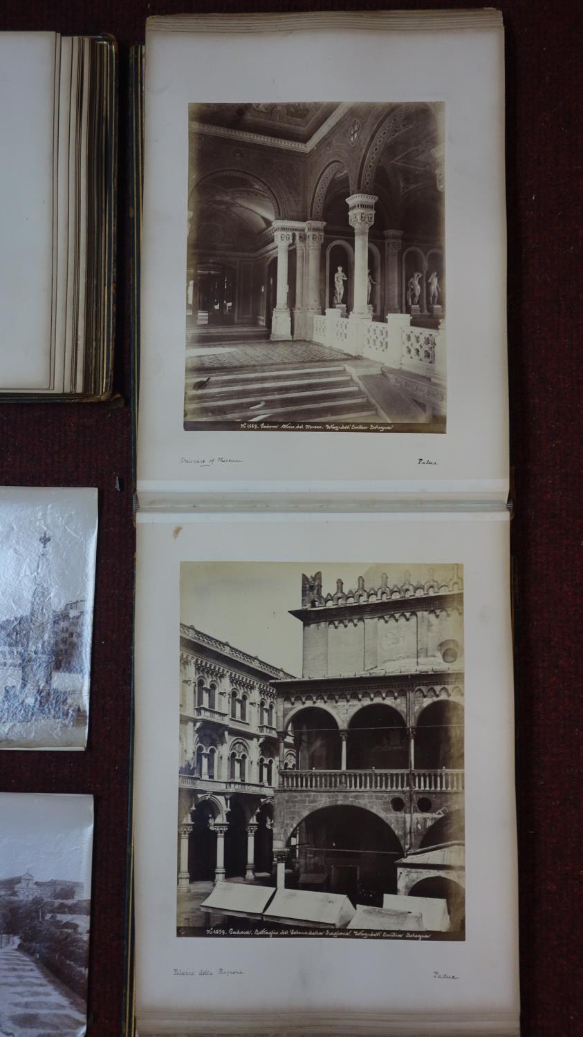 Two albums of 1880's photographs of Italian, French and Austrian architecture, landscapes and - Bild 3 aus 5