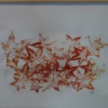 Talia Lehavi, contemporary artist, study of leaves, 58 x 76cm