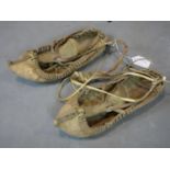 A pair of Bulgarian 'Opanci' shoes