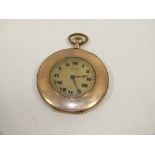 AN ANTIQUE GOLD FILLED POCKET WATCH