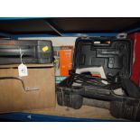 CASED TOOLS TO INCLUDE POWER DRILL, CIRCULAR SAW ETC
