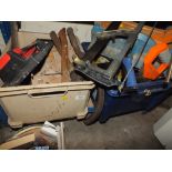 `TWO MIXED BOXES OF TOOLS AND PARTS ETC