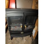 AN ELECTRIC FIREPLACE