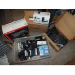 A QUANTITY OF ELECTRICALS TO INCLUDE A REFLECTA PROJECTOR, LEXMARK PRINTER, RADIOS ETC