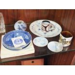 A COLLECTION OF ROYAL COPENHAGEN CERAMICS TO INCLUDE CABINET PLATES