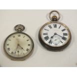TWO VINTAGE POCKET WATCHES