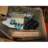 A BOX OF RETRO CAMERA ACCESSORIES ETC