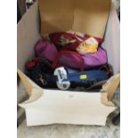 A BOX OF MODERN LADIES HANDBAGS