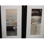 TWO MODERN FRAMED AND GLAZED PRINTS