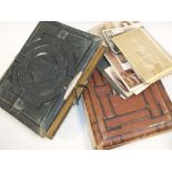 TWO VICTORIAN PHOTOGRAPH ALBUMS TOGETHER WITH LOOSE PHOTOGRAPHS