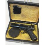 A WEBLEY AIR PISTOL IN BOX