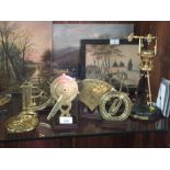 A COLLECTION OF FRANKLIN MINT BRASS INSTRUMENTS TO INCLUDE 'GREAT INSTRUMENTS OF DISCOVERY' AND 'THE