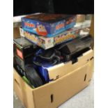 A QUANTITY OF GAMES CONSOLES TO INCLUDE PS2, XBOX ETC