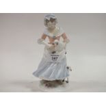 A BOXED ROYAL WORCESTER OLD COUNTRY WAYS 'THE SHEPHERDESS' FIGURE