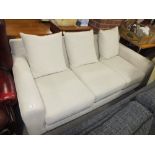 A LARGE MODERN UPHOLSTERED 3 SEATER SOFA