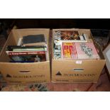 TWO BOXES OF ASSORTED BOOKS