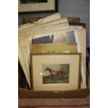 A QUANTITY OF ASSORTED PICTURES AND PRINTS TO INCLUDE PORTRAITS ETC