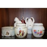 A COLLECTION OF ASSORTED CERAMICS TO INCLUDE ROYAL WORCESTER QUEEN ELIZABETH FIGURE