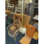 A COLLECTION OF ASSORTED OCCASIONAL FURNITURE TO INCLUDE A RETRO COAT STAND A/F