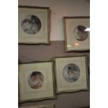 A SET OF FOUR FRAMED AND GLAZED W. RUSSELL FLINT PRINTS DEPICTING LADIES