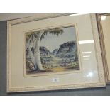 JOSHUA EBATARINTA. Twentieth century Australian landscape, see inscription verso, signed lower