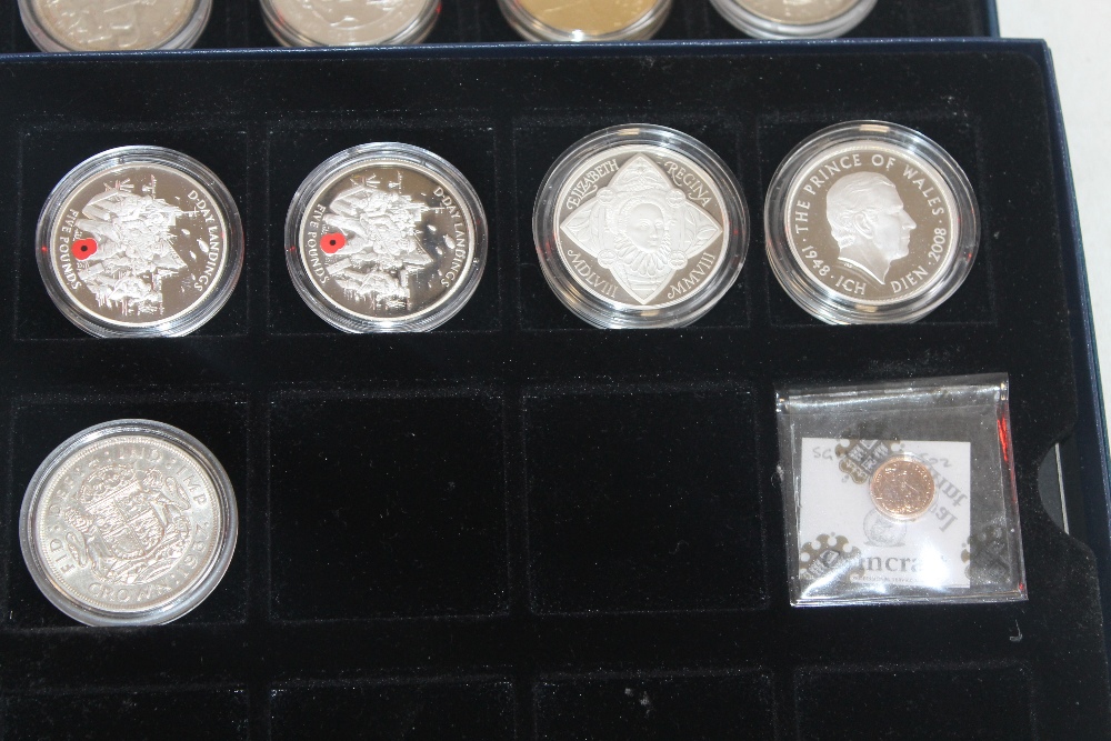 A QUANTITY OF SILVER AND CUPRO CROWN SIZED COINS, to include 1935 crown, 1937 crown, and various mo - Image 3 of 3
