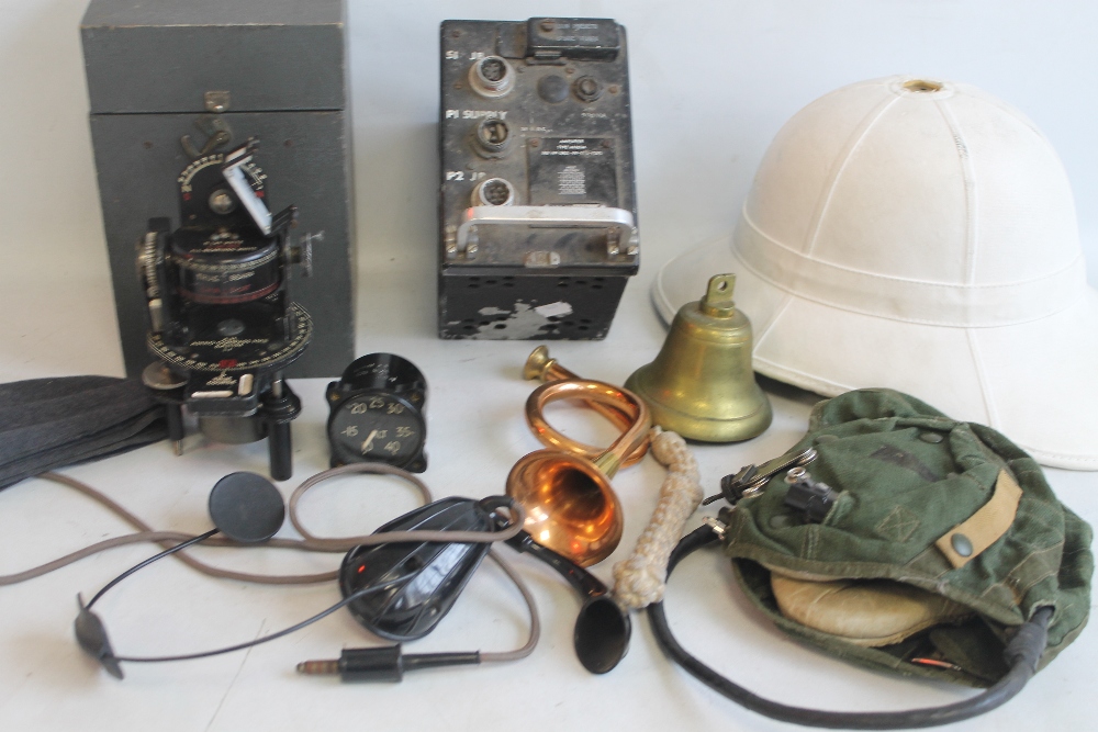 AN AIR MINISTRY ASTRO COMPASS MK II (not in original box), an amplifier type A1961M, a Mk 18 altime