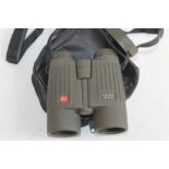 A PAIR OF LEICA TRINOVID 10 X 42 BA BINOCULARS in leather Leica case