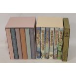 FOLIO SOCIETY - P. G. WODEHOUSE & E. F. BENSON - boxed set of six Jeeves books together with 'The P