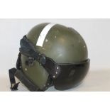 A HELMETS LIMITED R.A.F MK3 PILOT/AIRCREW FLYING HELMET, with tinted visor, inner liner with Ferran
