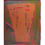 TWENTIETH CENTURY ABSTRACT COMPOSITION, indistinctly signed and dated 1972 lower middle, oil on
