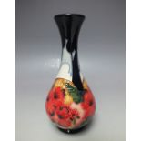 A MOORCROFT 'FOREVER ENGLAND' PATTERN SMALL BUD VASE, printed and painted marks to base, H 16.5 cm