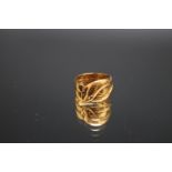 TWO 22 CARAT GOLD RINGS COMBINED INTO ONE SNAKE RING, approx weight 8.7g, ring size N