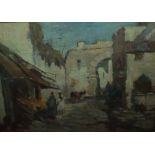 R. PASQUALL ROBINSON. An early 20th century impressionist Eastern town scene 'A Moorish Bazaar', see