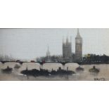 CIRCLE OF ANTHONY ROBERT KLITZ (1917-2000). Pair of impressionist London Thames scenes. bearing