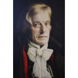 D ASHTON (XX). A portrait study of a man in Regency dress, signed lower left, oil on canvas, framed,